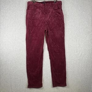 J.Crew Women's Size 30 Velour Velvet Purple Ankle Length Pants Trousers